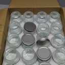 VERONES Mason Jars Canning Jars, 4 OZ Jelly Jars With One Piece Regular Lids, Ideal for Jam, Honey, Wedding Shower Favors, DIY Spice Jars, 40 PACK