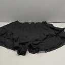 Women's Mini Skirt Basic High Waisted Tiered Ruffles Short Lace Hem Cute Lingerie Skirts L