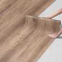 Peel and Stick Floor Tile Vinyl Flooring Roll 23"x 118"/19.4 Sq.Ft Linoleum Laminate Floor Tile Peel and Stick Self Adhesive Waterproof Brown Wood Plank Sheet Flooring Sticker for Home Room