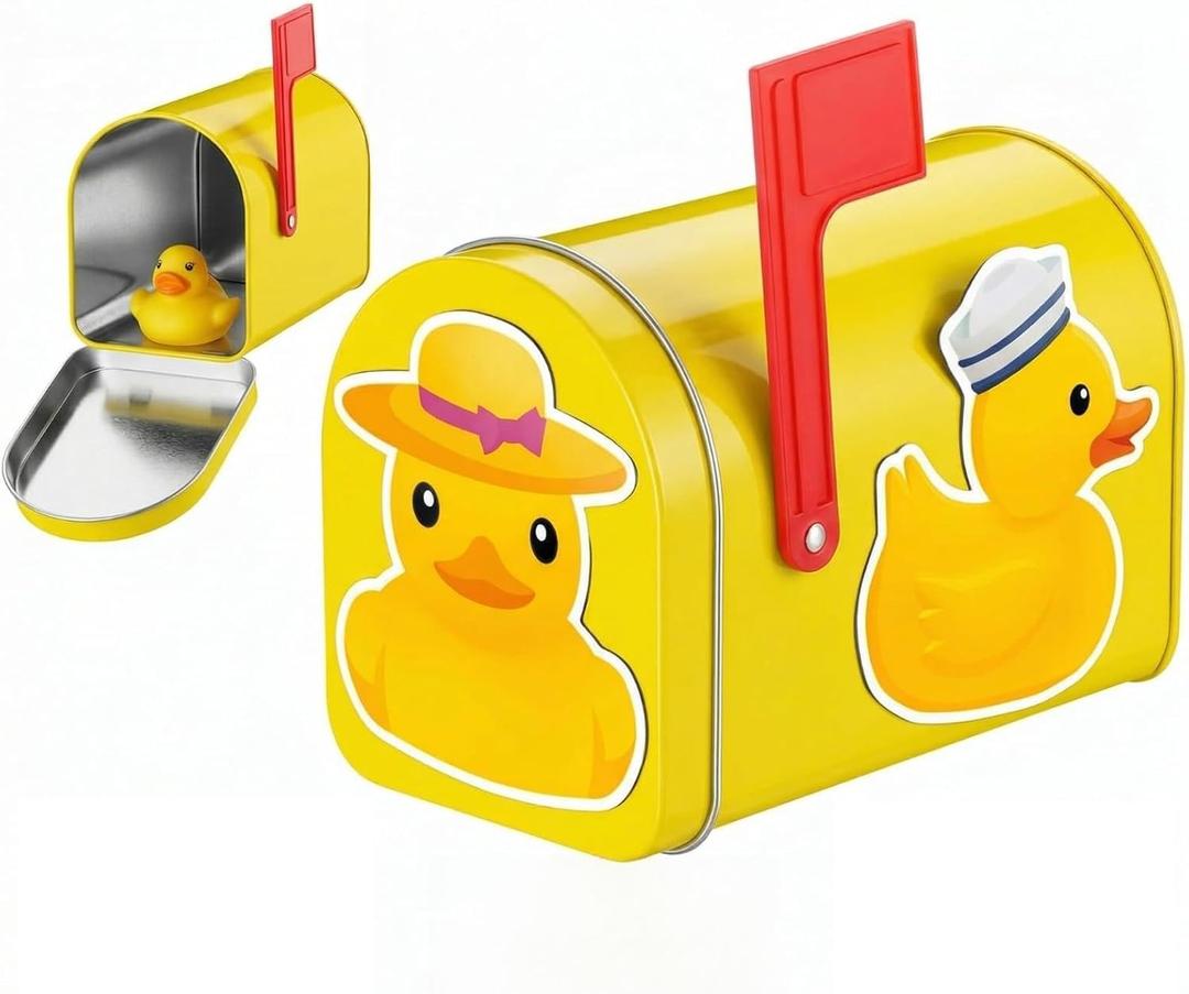 Metal Duck Mailbox for Cruise Door Magnetic Wall Mount for Ship Cabin Mini Mailbox for Cruising Exchange Gift Mail Box Door Decor Un Gift for Duck Hunters Cruise Lovers(Yellow)