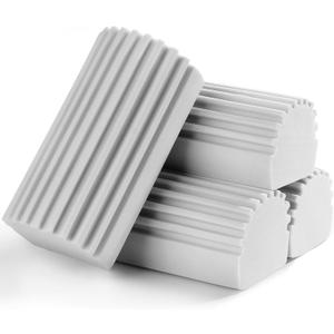 3-Pack Damp Clean Duster Sponge, Sponge Cleaning Brush, Duster for Cleaning Blinds, Glass, Baseboards, Vents, Railings, Mirrors,Window Track Grooves and FaucetsGray