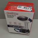 Sunbeam 1200W Steam Burst Handheld Steamer for Clothes, Dual Steam Settings, 30-Second Fast Head-Up, Bristle Brush Attachment, White and Blue Finish (One Size)