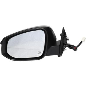Left Driver Side Power Heated Side View Mirror Manual Folding Compatible for Toyota Highlander 20142019 Replaces 879400E130 TO1320317 (6Pins)