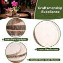 10Pcs Wood Slices Unfinished Wood Rounds 7-8 inches Wood Circles for Crafts Wood Slab for DIY Table Centerpieces Decor Crafts Wedding Parties Baby Shower