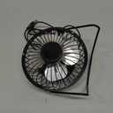 Zuvas Desk Fan Quiet Small USB Fan 360 Rotation Portable Table Fan 2 Speed Mini Personal Fan Air Cooling Electric Fan for Home Office Bedroom Travel Camping, 4 inch Black