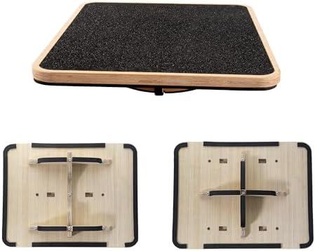 Professional Wooden Balance Boards for Adults - 350LBS Anti-Slip Balance Boards Design for Physical Therapy,Under Desk,2 Easy Setup Methods,Durable & Stable Wooden Boards