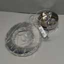 Modern Crystal Chandeliers LED Pendant Lighting Round Ring Chrome Flush Mount Ceiling Light Fixture Mini Chandeliers for Dining Room Kitchen Island Hallway