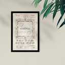 Entertainment and Hobbies Framed Wall Art Prints 'Monopoly 1935 Parchment' Board Games, 19"L x 13"W
