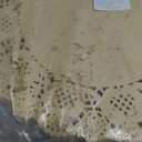 MCEAST 300 Pack Round Brown Kraft Paper Doilies 13.5 Inches Lace Paper Place Mats Rustic Scallop Doily Disposable Table Pads for Food Cakes Crafts Party Weddings Tableware Decor