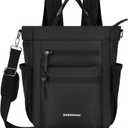 Sherpani Soleil, Anti Theft Convertible Backpack, 3 in 1 Tote, Crossbody Purse, 18L Travel Bag, Fits 13 Laptop (Carbon), One Size