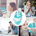 2 x FireAnt Silicone Salt Pads Refills Compatible with Navage Nasal Care, Reusable Saline Pods Replacement Accessories, Easy Operation (12 Pack - White 6 + Blue 6)