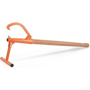 VEVOR 46.5" Timberjack Log Lifter, Adjustable Heavy Duty Log Roller Cant Hook, Log Jack with Wooden Handle, Log Cant Hook Logging Tools for Rolling and Raising Up Logs up to 15" Dia