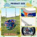 Chumia 3 Pcs Toddler Swing Cushion Baby Swings Outdoor Seat Insert Pad Compatible with Full Bucket Seat for Toddlers Age 1-3 Detachable Machine and Washable(Not Included Swing)(Dinosaurs)