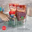 Copco Storage Turntable with Removable Dividers, 12 Inch, Clear