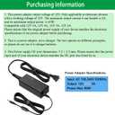 12V 5A Monitor Power Supply Cord, AC 100-240V to DC 12V 5A 60W Power Adapter, Compatible with 12Volt AOC Monitors 16 20 22 23 24 27 inch and Dell 22 23 24 27 inch, Replacement AC/DC Adapter.
