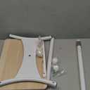 NAMON Laptop Floor Stand with Wheels - 2 in 1 Dual-use Floor & Desk, Adjustable Height from 16.5" to 51", Perfect for Home, Office, Meeting Room, Study (White Ash Effect) (Wheeled)