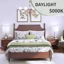 evelor 6-Pack A19 LED Light Bulbs,60 Watt Equivalent Daylight 5000K with E26 Base,Efficient 9W,800 Lumens Non-Dimmable LED Bulbs,15000 Hours, Ideal for Bedroom Living Room