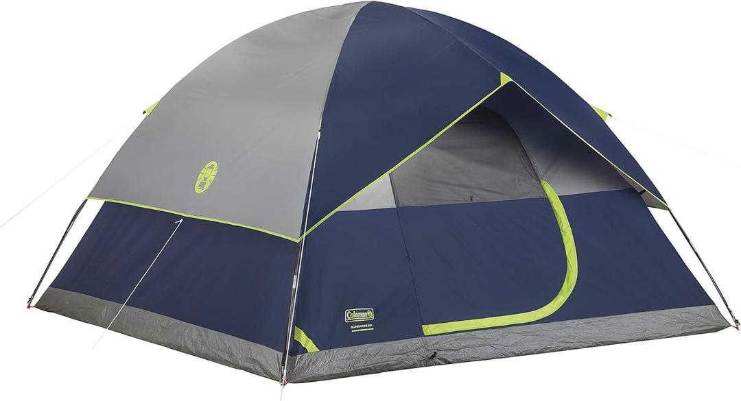 Coleman Sundome Camping Tent 2/3/4/6 Person Dome Tent with Quick Setup and Included Rainfly for Wind & Rain Protection Ideal for Camping Festivals Backyard and Sleepovers
