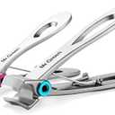 MR.GREEN Nail Clippers, Ultra Wide Jaw Opening Toenail Clipper for Thick Nails Heavy Duty Stainless Steel Fingernail Clippers for Seniors (Mr-1224plus)