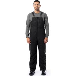 Wrangler Men's Insulated Duck Bibs (Large, Black)
