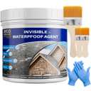 Transparent Waterproof Sealant,35oz Clear Transparent Waterproof Coating,Liquid Invisible Water Proof Agent for Roofs Walls,Garden,Bathroom,Kitchen Indoor & Outdoor Water Proof Sealant