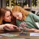 Rowood 3D Puzzles for Adults,Mother's Day DIY Wooden Flower Cherry Blossom Sakura Bonsai Tree Botanical Collection Building Set Craft Kits for Adults,Gift on Christmas Birthday