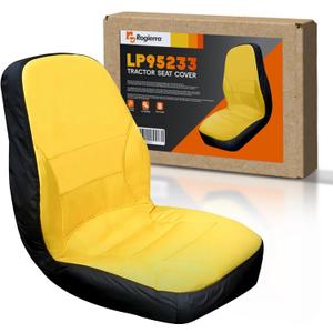 LP95233 Upgrade Large Seat Cover Cushioned for John Deere Compact Utility Tractor Seat Back, Up to 18'' High, Compatible with 3E Series, 3R Series, 4M Series,1023E Tractor, Oxford 300D Fabric