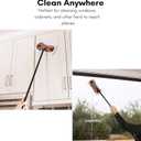 Dust Cleaning Sweeper Mopping - Orange and Grey Durable Mop Set - Lightweight - Great for Kitchen, Home, Garage and Office - Hardwood Tile Laminate Floor Cleaner - Removable Slipper