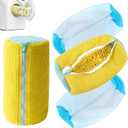 4Pack XXL Shoe Washing Machine Bag - Reusable Shoe Cleaning Bags, 360Deep Clean for Sneakers, Tennis Shoes, and Slippers,Wash Bags Perfect for Travel & Home Use(Yellow and White)