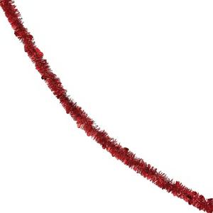 Red Valentine's Day Boa Garland - 9 ft (1 Pc.) - Lush & Vibrant Decor for Romantic Ambience - Perfect for Valentine's Celebrations & Events