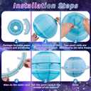 Easy Joy Space Paper Lantern Planets Lanterns Out of This World Space Outer Space Party Decorations Galaxy Earth Birthday Decor Classroom Science Astronaut Theme Solar System Party for Kids 8PCS