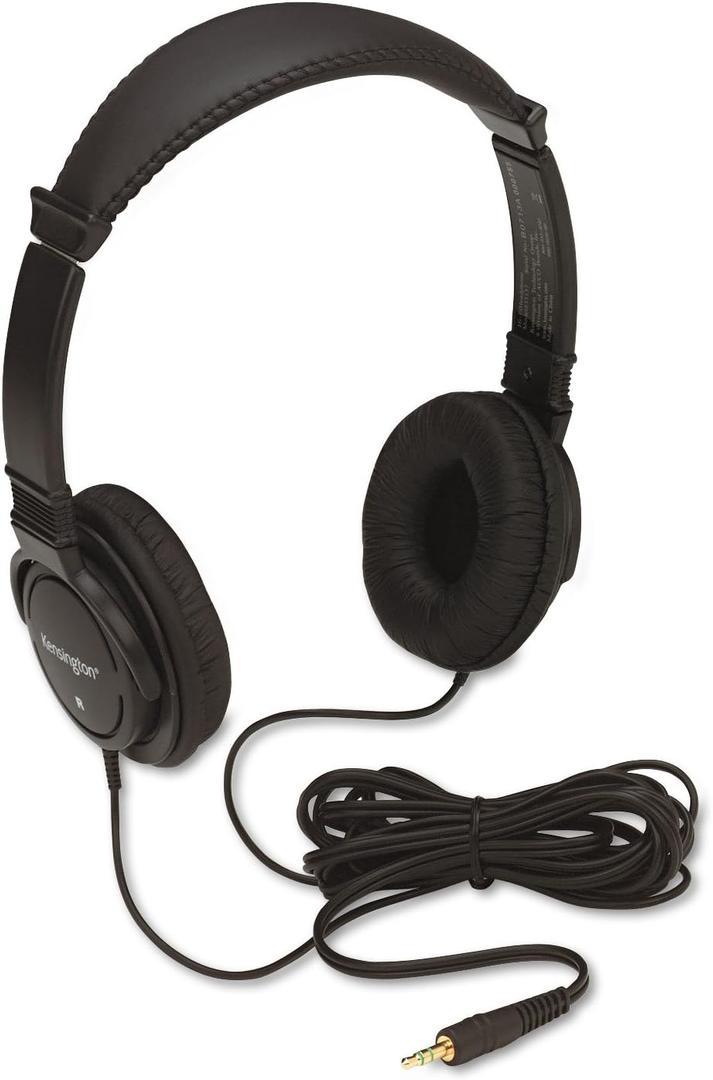 Kensington Hi-Fi On-Ear Headphones with 9-Foot Cord, 3.5mm Jack Headset (K33137)