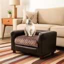 Keet Fluffy Deluxe Pet Bed, Sofa Charcoal, Small