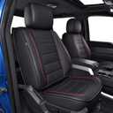 IKABEVEM Seat Covers Fit for Ford F150 : 2009-2024 2025 2026 - F250/F350/F450 2017-2025 2026 Pick-up Truck Full Set Car Seat Covers (Redline, 5 Seats)