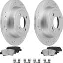 Rear Rotors Compatible with Accent [ 2012-2022 ] Brake Rotor Kit