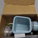 KEOUKE Rotary Cheese Grater Hand Crank White - Shredder Slicer Grinder 3 Stainless Steel Blades, Stable Suction, Labor-Saving Handle, Safe Kitchen Tool for Cheese, Vegetable, Nuts, Chocolate