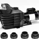Pipopa 2.5HP 6540GPH Pool Pumps Above Ground and Inground, 1725RPM/3450RPM 2-Speed Swimming Pool Pumps, Super Power, Salt/Fresh Water, IP44 Waterproof, Energy Saving