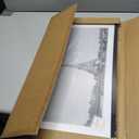 Upsimples 12x24 Picture Frame, Display Pictures 10x20 with Mat or 12 x 24 Without, Wall Hanging Poster Frames, Black, 1 Pack