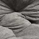 HIGOGOGO Papasan Chair Cushion with Corduroy Cover (Without Chair), 48 x 48 Inch Supportive Cushion, Overstuffed Chair Cushion,Dark Grey