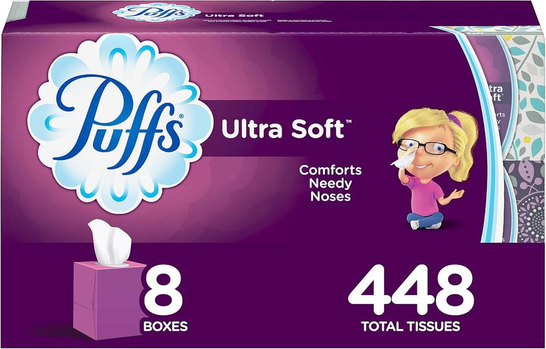 Puffs Facial Tissues,  Number of Items 24, Sheet Count 124