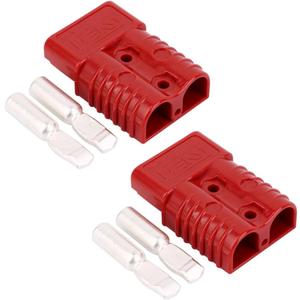 350 Amp 600 V Battery Quick Connector 350A Battery Power Connector (350A 2PC Red)