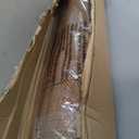 LazBlinds No Drill Bamboo Roman Shades, 28" W x 48" H, Star-Brown