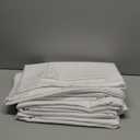 Fitable 6 Pack White Square Tablecloths - 70 x 70 Inches - Stain Resistant and Reusable Table Clothes, Polyester Fabric Table Covers for Dining, Card Tables, Coffee Tables