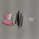 Handheld Stitch Tag Gun for Clothes, Quick Clothing Fixer, Tagging, Sewing Kit Includes 6 Needle, 1000 Black Fasteners & 1000 White Fasteners, Pink