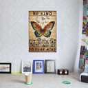 2 x Butterfly Decor 8x12 Inch Be Kind To Your Mind Butterfly Art Wall Decor for Home Living Room Kitchen Garden Bedroom Office Hotel Cafe