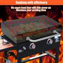 28 Inch Blackstone Griddle Grill Cover with Hinged Hood, 2026 Upgraded Outdoor Hard Grill Cover Compatible with Blackstone Models 1853 1605 1803 1839 1856 1924 5857 1553 2137 5003