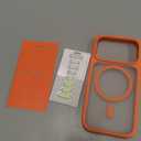 TORRAS Magnetic Shockproof for iPhone 17 Pro Case, Compatible with MagSafe, Military-Grade Drop Protection, Camera Control, DIY Button, Slim Translucent Phone Case for iPhone 17 Pro, Orange