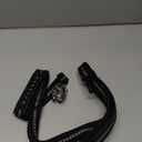 Heavy Duty Dog Leash, 4-6FT Shock Absorbing Dog Leashes with Traffic Handle and Comfortable Padded Handles, Advanced Easy Metal Clip, No Pull Reflective Leash for Medium Large Dogs That Pull (Black)