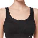 Yvette Adjustable Molded Cup Supportive Sports Bras - High Impact Wireless Bra for Large Breasts 170/92A XL+