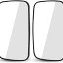 2PCS Forklift Rear View Mirrors 9 Inch Wide View Tractor Mirror Improve Safety in Warehouse Operations Convex Mirror for Truck, Lorry, Excavator, Side View Mirrors (Dark Grey)